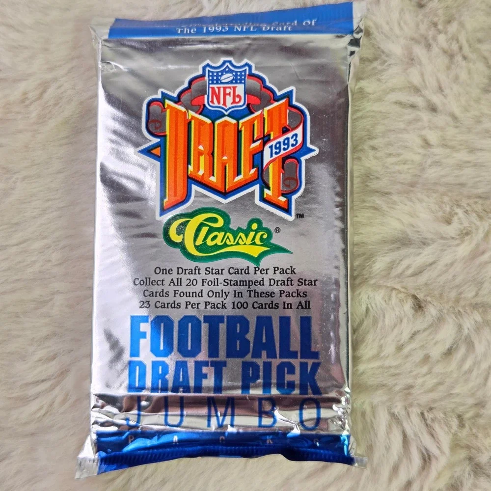 Lot of 3 1993 Classic NFL Draft Football Jumbo Packs Sealed 23ct Bledsoe RC